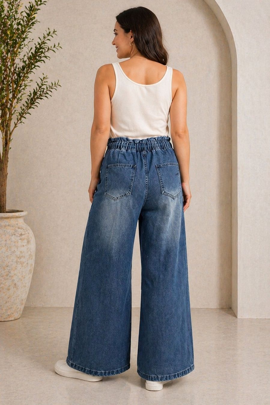 H&M Jeans: Jeans palazzo vita elastica – Usato da Lugano venduto da mic_zcm7 3
