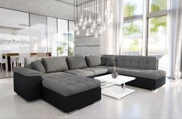 Wohnlandschaft Sofa Couch mit Bettkasten und Schlaffunktion