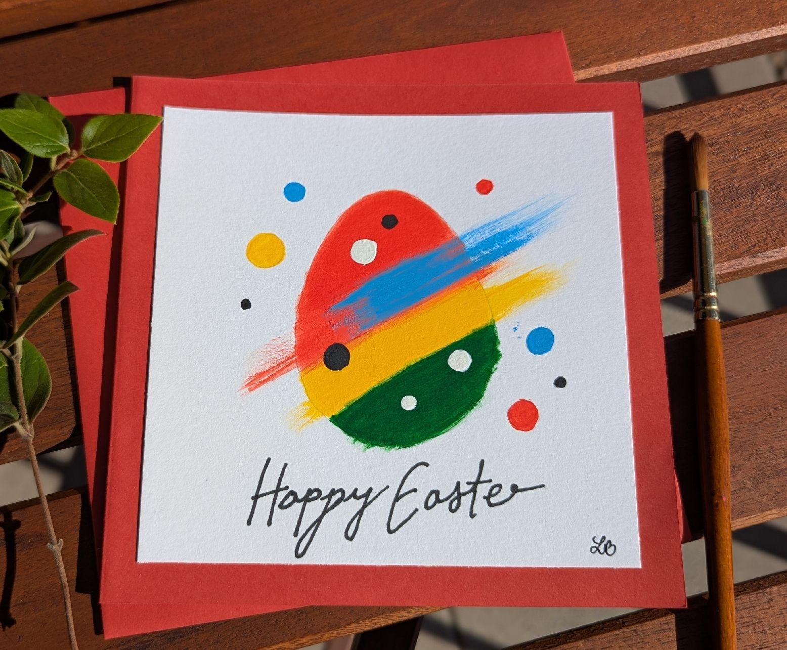 Cartoline: Happy Easter Card - Original Acrylic Painting – Nuovo e nell'imballaggio originale da Winterthur venduto da LaVieColor