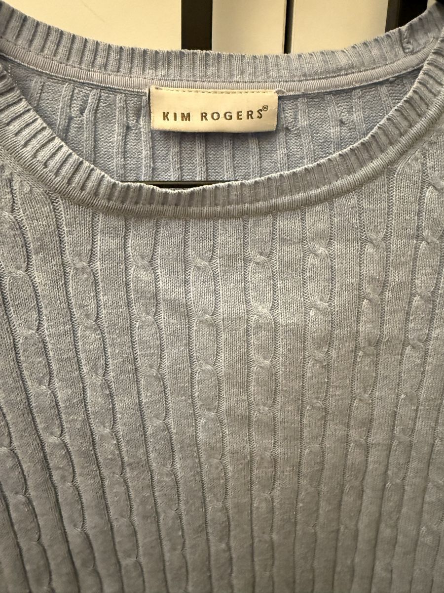Maglioni & Felpe: Hellblauer Strickpullover von Kim Rogers, Grösse M – Usato da Perlen venduto da b.b10 1