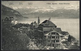 Gunten, Hotel Hirschen, Eiger, Mönch un