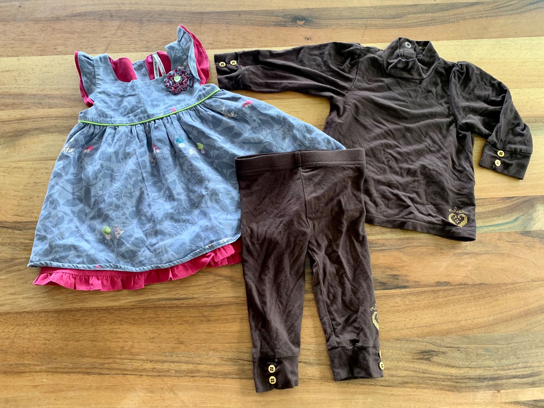 Lotti & Set di vestiti: Set Grösse 62 68 Röckli Leggins Pulli Orchestra Mädchen – Usato da Horw venduto da dreamsofacid