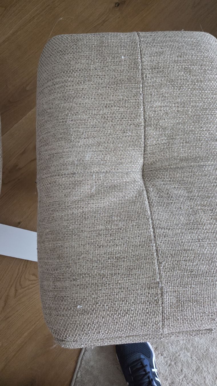 Natuzzi Sessel: Natuzzi Sessel mit Hocker, Stoff, beige, gebraucht – Gebraucht aus Basel von anel.ns83 3