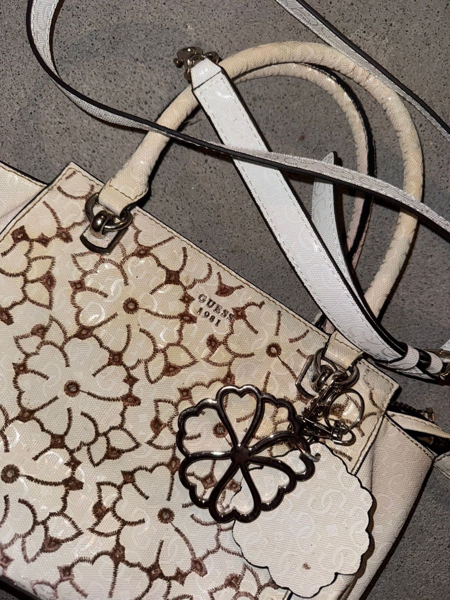 Guess Borse da donna: vintage guess bag white/gold – Usato da Oberhofen Thun'see venduto da 61archive 2