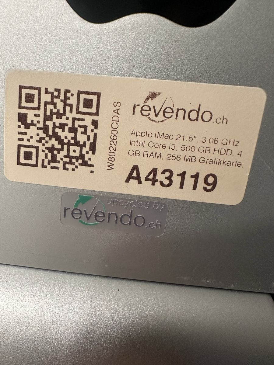 Apple PC: Mac 21,5   3,06Ghz – Usato da Baar venduto da dan_pq75 2
