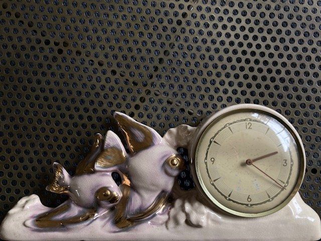 Orologi da terra & Orologi da parete: Pendule céramique, années 50 - garnitute de cheminée – Usato da Onex venduto da gga_5vcf