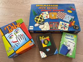 Lot Gesellschaftsspiele, Spielmagazin, Phase 10, Tabu, Yatzi
