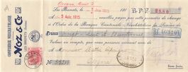 Confiserie Neuchâteloise Kambiale cheques
