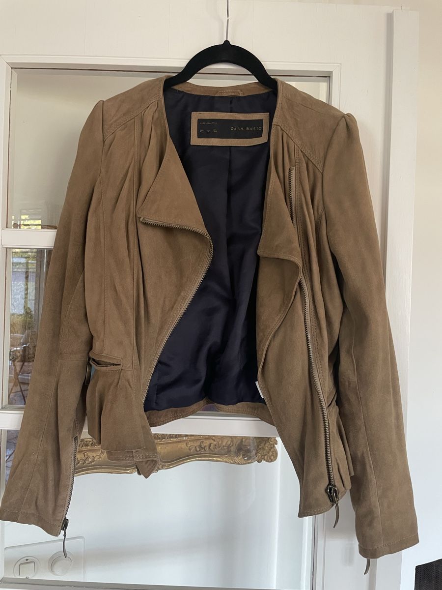 Zara Giacche: Zara Basic Wildleder Jacke, Top Zustand, Grösse M – Nuovo (secondo la descrizione) da Kilchberg ZH venduto da wolken03