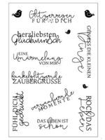 Silikonstempel Nr.501, Geburtstag, Texte