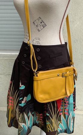 superbe petit sac cuir bandoulière VERA PELLE made in Italy