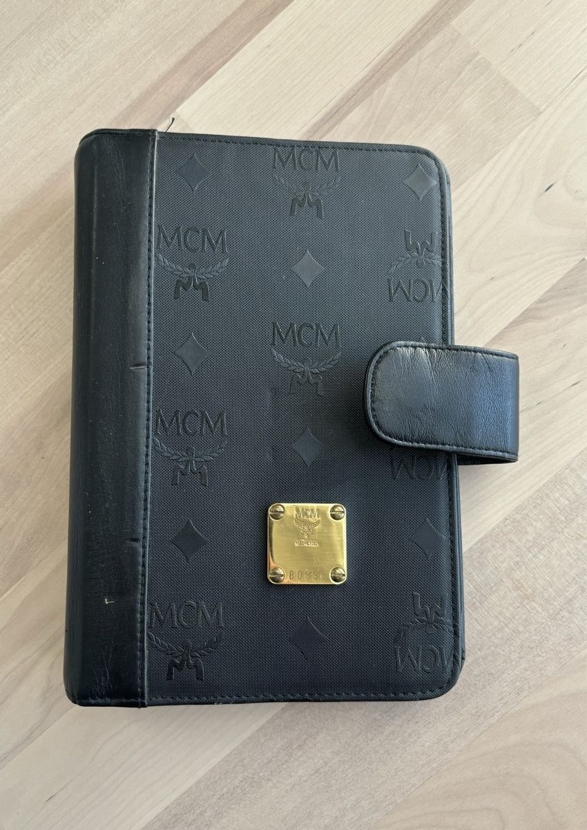 Calendari: MCM Vintage Organizer / Agenda Schwarz – Usato da Zürich venduto da ccitylightss