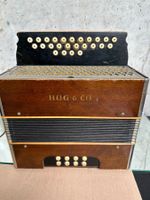 Accordéon diatonique HUG & CO. ancien - collector !