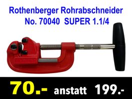 🔴  Rohrabschneider No.70040 ROTHENBERGER Super 1.1/4  /609Z