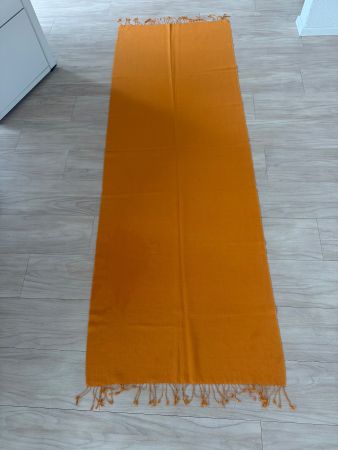 XL Woll-/Kaschmirschal 68x200 cm orange