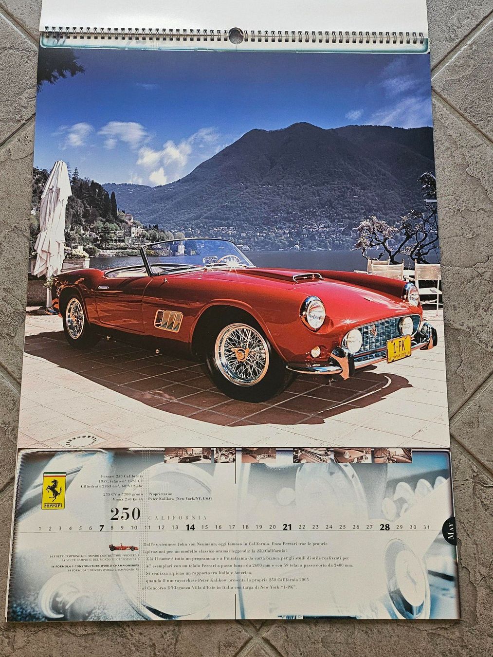 Ferrari Calendari: Raupp Ferrari Kalender 2006 – Usato da Kollbrunn venduto da equipe-bachofner.ch 3