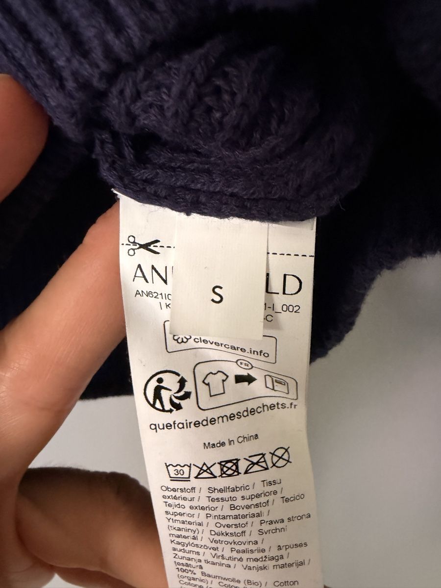 Maglioni & Felpe: Strickpullover aus Baumwolle in Navyblau, Gr. S – Usato da Zürich venduto da 28881084 6