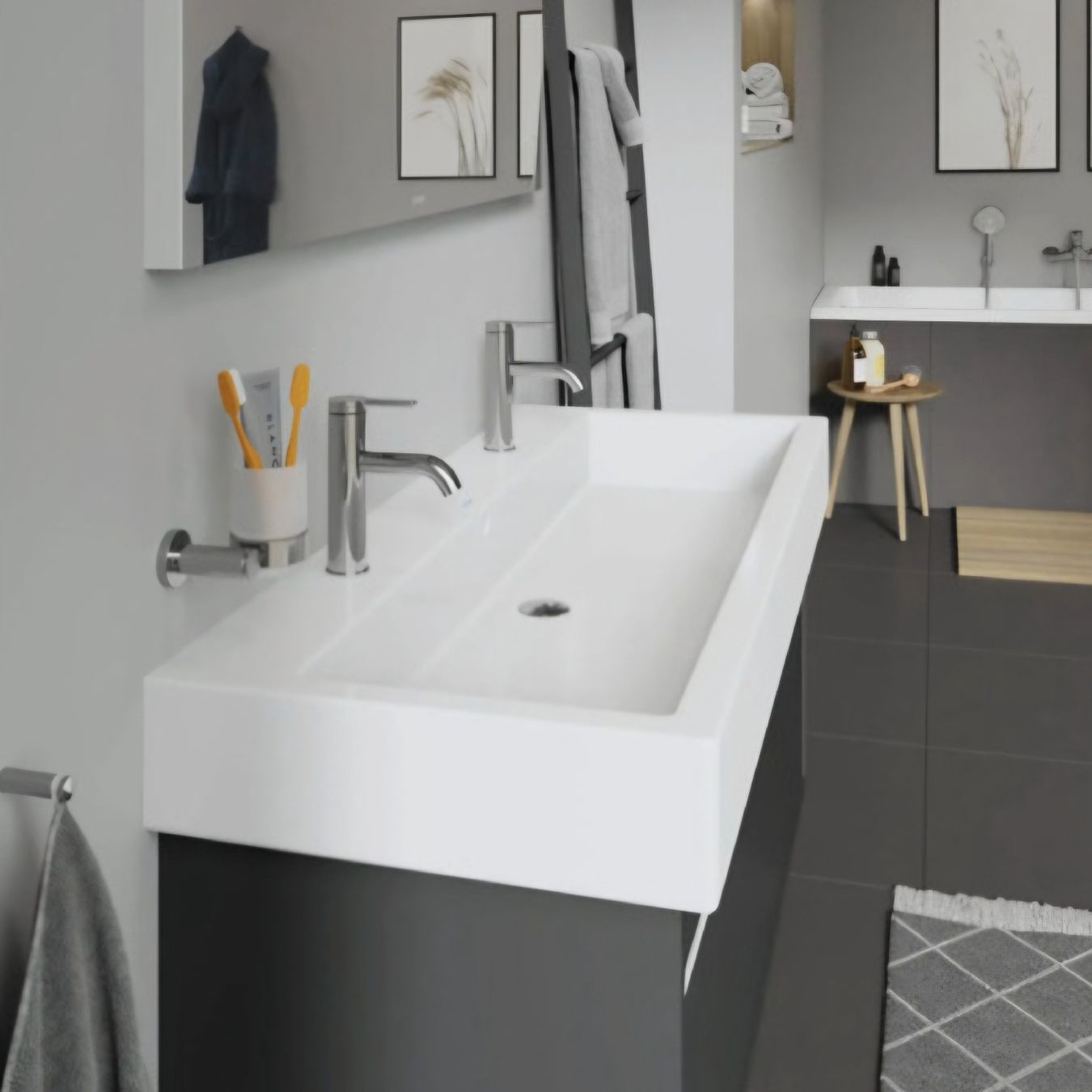 Lavabi & lavandini: Doppel-Waschtisch Duravit Vero 120 cm weiss – Nuovo e nell'imballaggio originale da Reinach BL venduto da Malin20 3