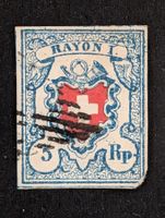 Rayon I hellblau, SBK 17II, Type 3, Stein B3-LU mit Attest