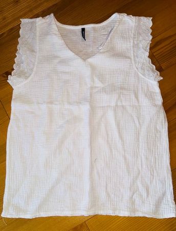 T-Shirt aus Moussline Baumwolle Gr S