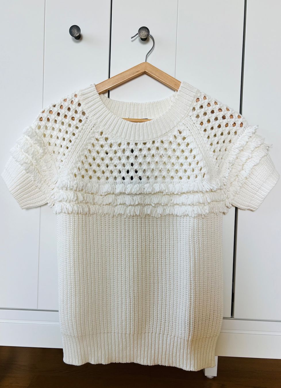 Massimo Dutti Top: Massimo Dutti, XS, Strickpullover, top, weiss, neu – Nuovo e nell'imballaggio originale da Burgdorf venduto da rulan 4