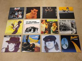 12x Vinyl: BAP, DAF, NDW, Rainhard Fendrich, Udo Lindenberg