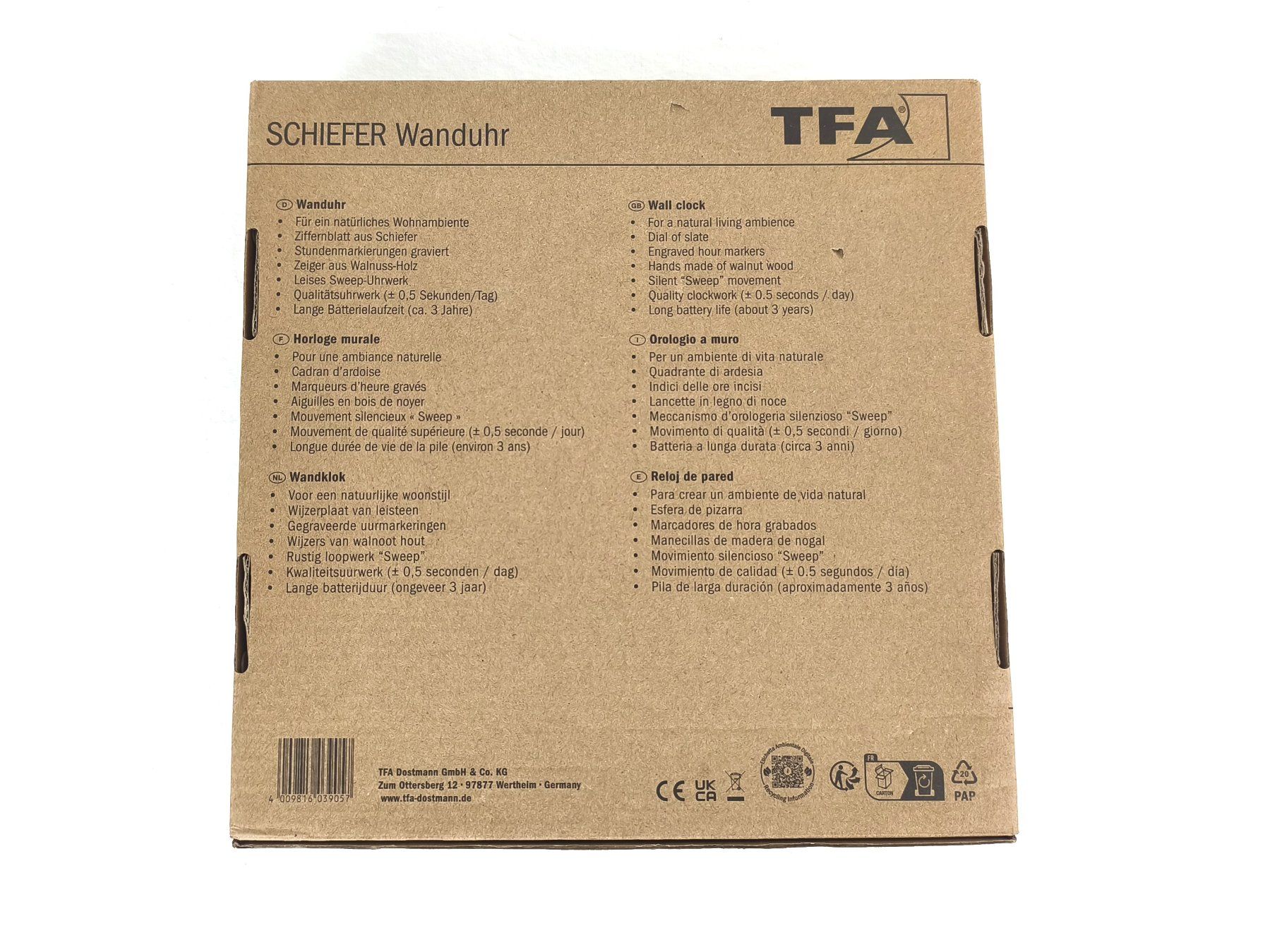 Orologi: TFA Uhr – Nuovo (secondo la descrizione) da Pratteln venduto da Restwert_Pratteln 4