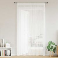 vidaXL Fadenvorhänge 2 Stk. 140 x 250 cm Weiß