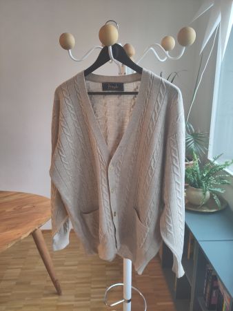 Pringle Cardigan Herren Beige Grösse L Vintage