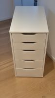 Schubladenelement weiss mit 5 Schubladen, gebraucht