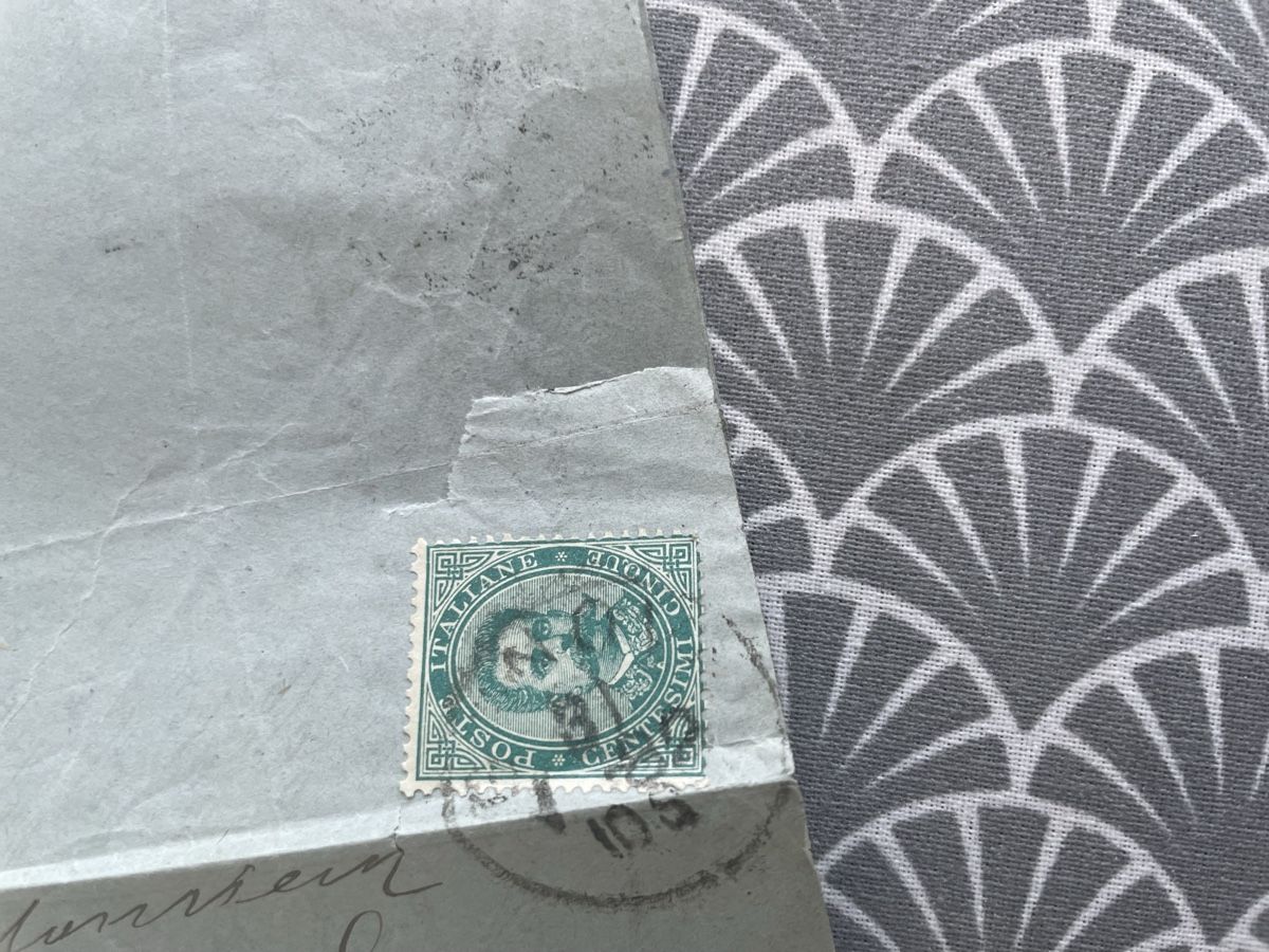 Tous les timbres: Briefmarke Italien 1882 / 5 Centesimi mit Stempel – D'occasion à Steinhausen par Piaweber1943. 1