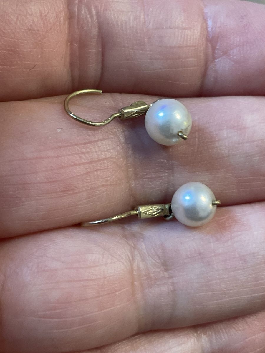 Boucles d'oreille: Boucles d’oreilles, vintage en or 9c – D'occasion à Montreux par Pipo7878 1