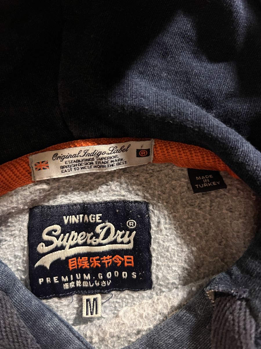 Superdry Maglioni & Felpe: Superdry Kapuzenpullover Indigo blau Grösse M gebraucht – Usato da Bern venduto da mat_9mnr 1