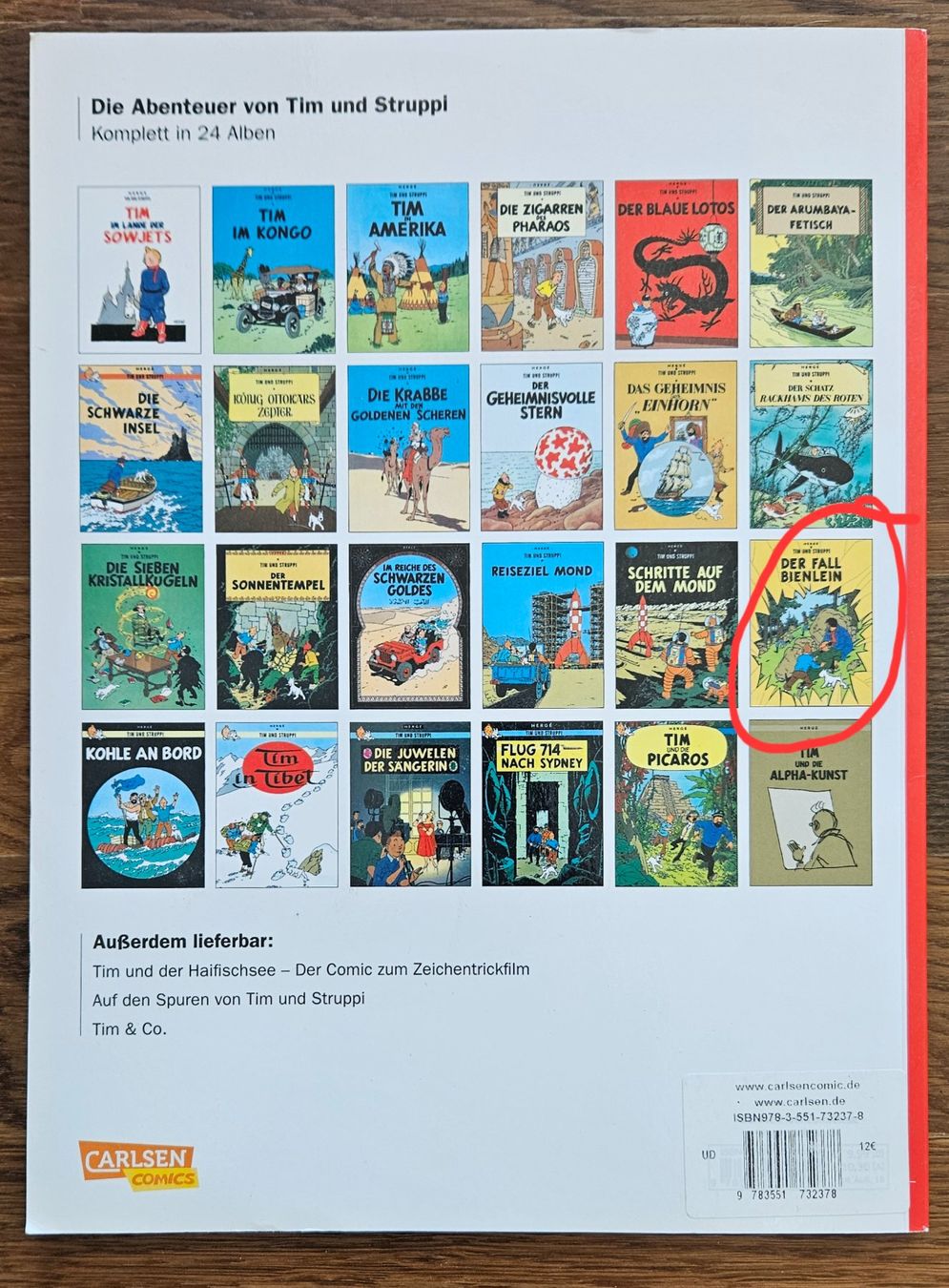 Fumetti: Tim und Struppi: Der Fall Bienlein – Nuovo (secondo la descrizione) da Pfäffikon ZH venduto da sus_x8jh 4