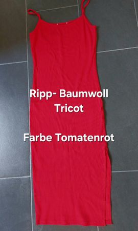 NEUES Sommerkleid in Tomatenrot Gr.36
