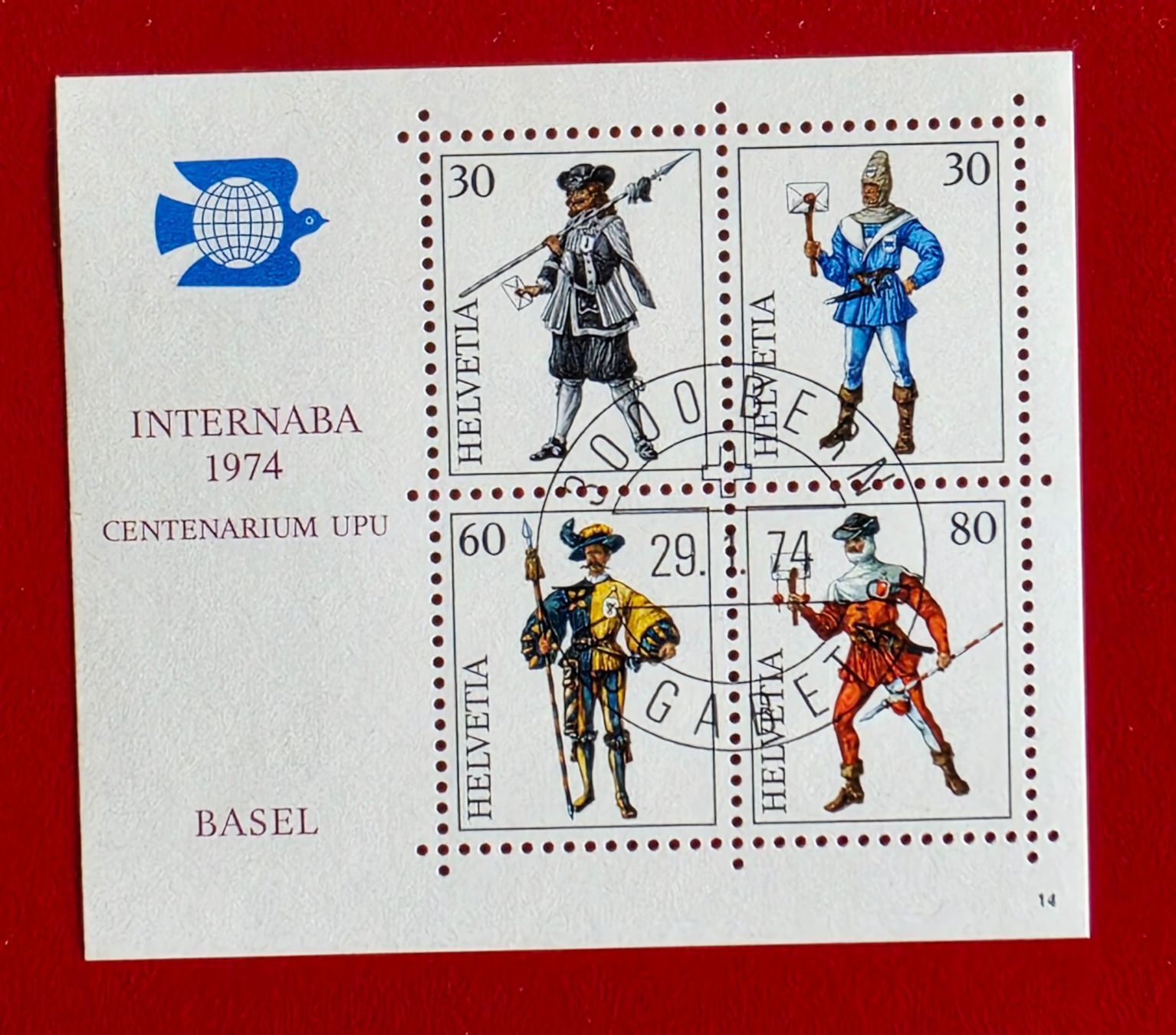 Tous les timbres: INTERNABA BASEL W50 BLOCK 1974 ET – Neuf (Voir description) à Düdingen par Quartierstrasse