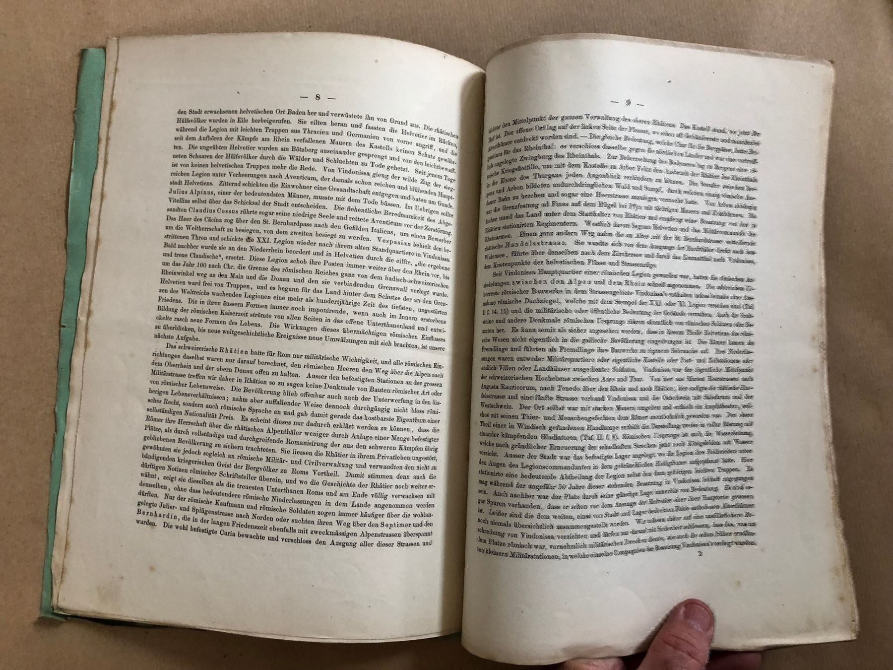 Libri: Die Schweiz unter den Römern. 1862 – Usato da Zürich venduto da allp 4