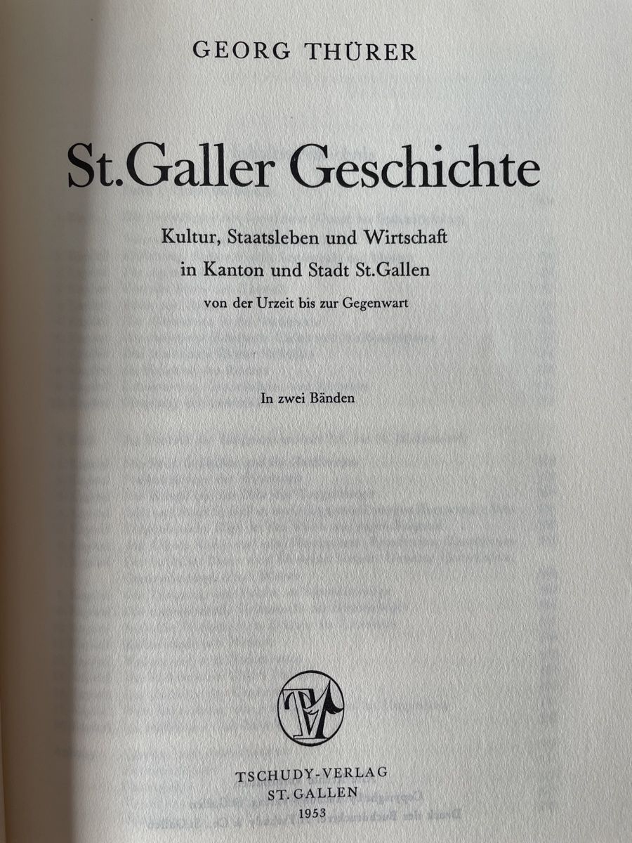 Libri: St. Galler Geschichte - Urzeit bis Barock – Usato da Wald ZH venduto da Goeoenk 1