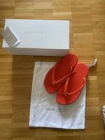 Jimmy Choo Diamond Flip Flop 38, paprika color.