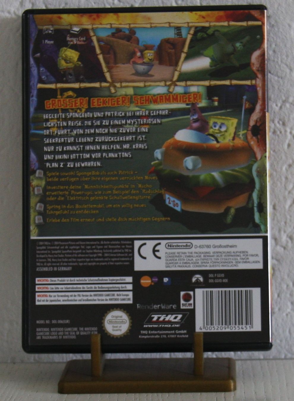 Nintendo Giochi: Gamecube Spongebob der Film – Usato da Fisibach venduto da Re-Games24 1