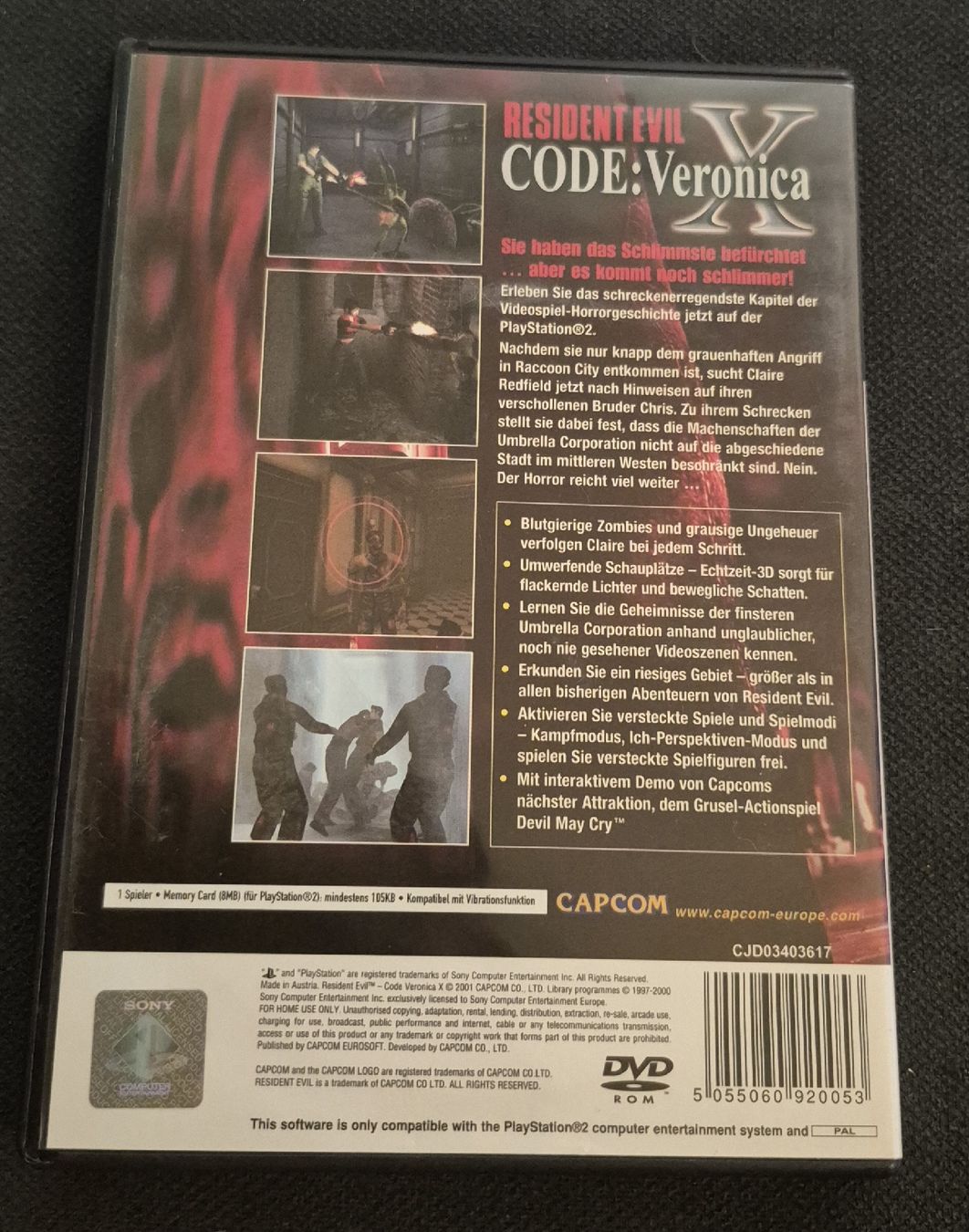 Capcom Jeux: RESIDENT EVIL CODE VERONICA X PS2 DEUTSCH DEMO DEVIL MAY CRY – D'occasion à Grand-Lancy par luc111 1