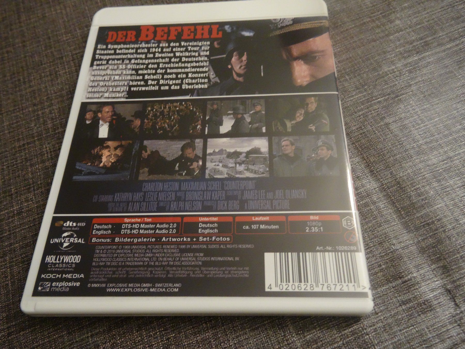 Alle DVDs: Der Befehl Counterpoint Blu-ray Charlton Heston – Gebraucht aus Olten von Disc-Verkauf 2