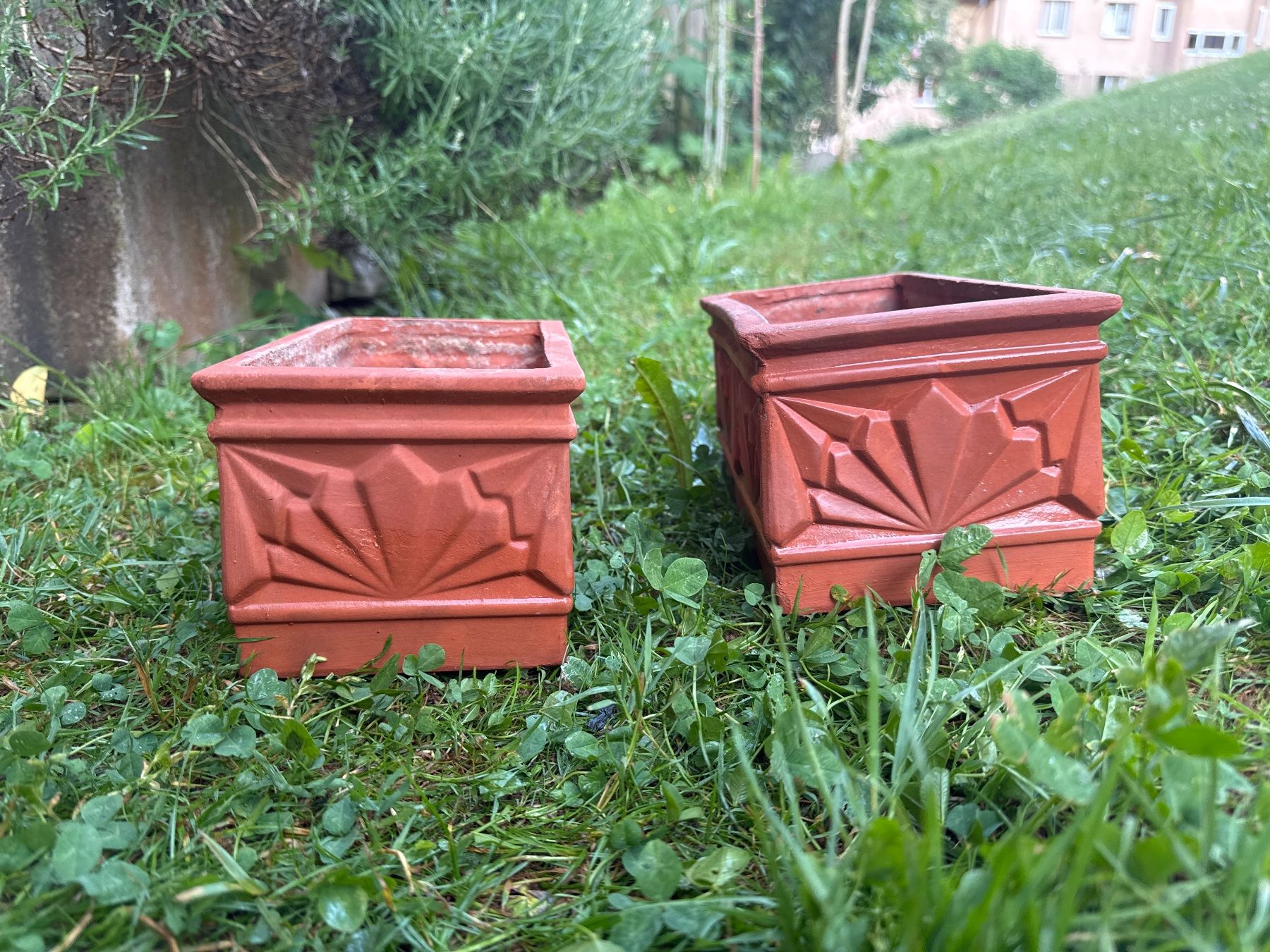 Vasi per fiori: 2 Terrakotta Blumenkästen – Usato da Zürich venduto da ant_y7gd 1