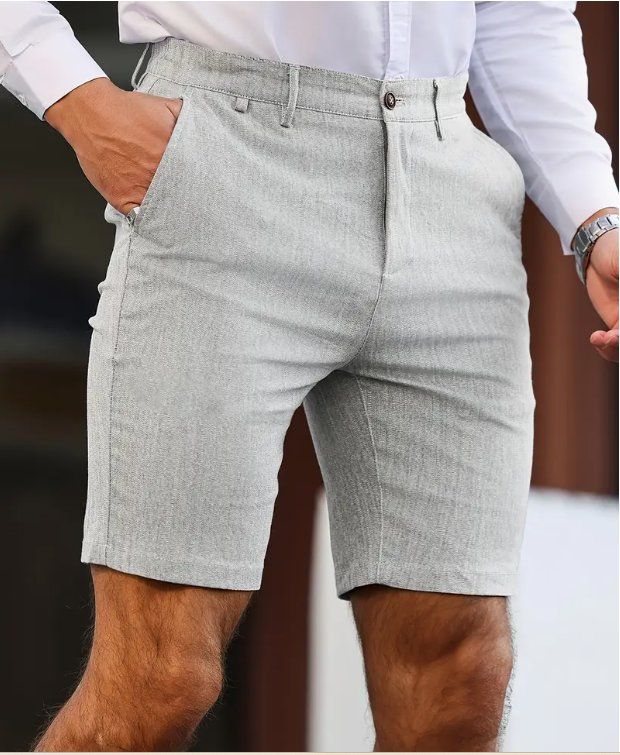 Hosen: NEUE Herren Shorts hellgrau meliert Gr. M - 225366 – Neu (gemäss Beschreibung) aus Küssnacht am Rigi von Pidu5 3