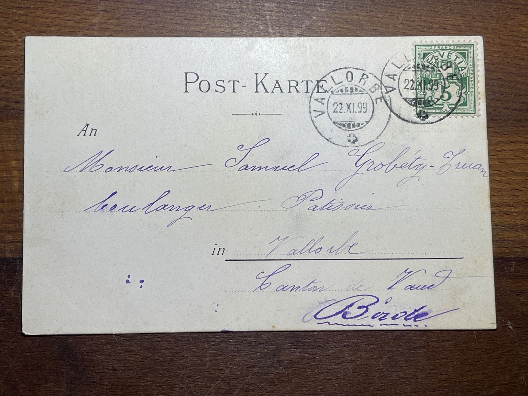 Cartoline postali: Antike Ansichtskarte, Paar mit Velo, – Usato da Strengelbach venduto da Aschatan5 1