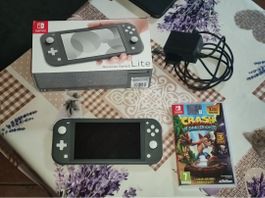 Nintendo Switch Lite grigio + Crash Bandicoot Trilogy 