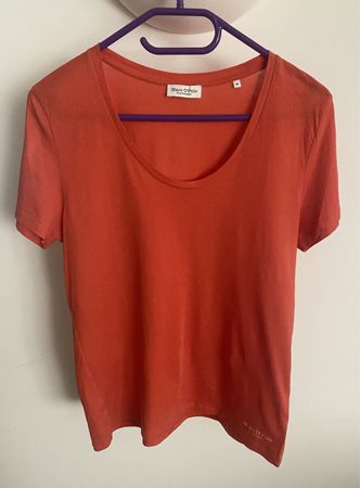 Marc O’Polo Damen T-Shirt – Grösse M – Orangerot