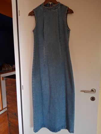 Robe longue en jeans