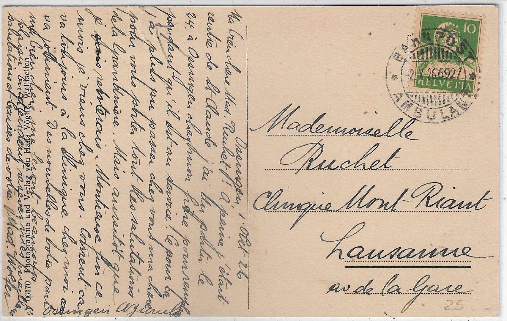 Cartoline postali: Ossingen - Schulhaus und Kirche – Difettoso da Ettingen venduto da Kartenplanet 1