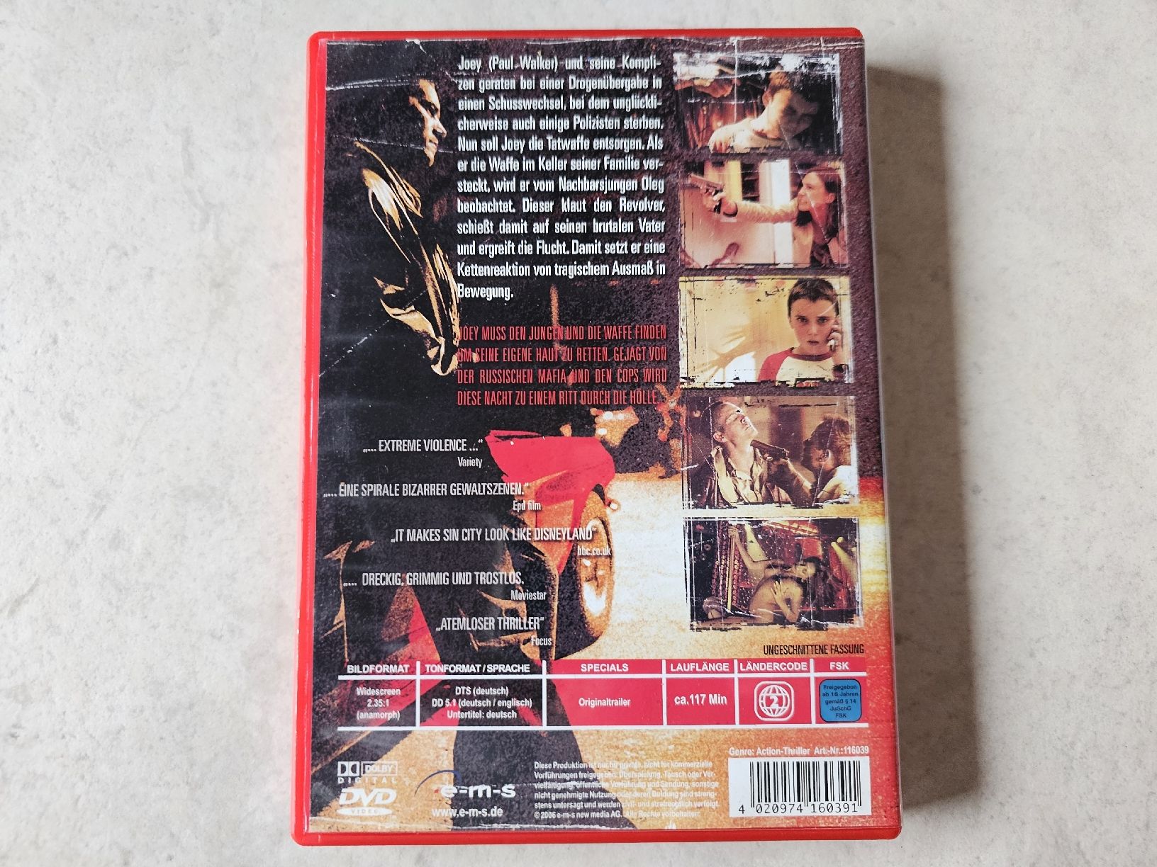 Tutti i DVDs: Running Scared   (Paul Walker) – Usato da Schneisingen venduto da backstore24 1